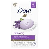 Dove More Moisturizing Than Bar Soap Relaxing Lavender Beauty Bar for Softer Skin, 3.75 OZ, thumbnail image 1 of 1