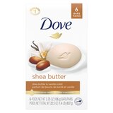 Dove Purely Pampering More Moisturizing Than Bar Soap Shea Butter Beauty Bar For Softer Skin, 3.75 OZ, 6 Bars, thumbnail image 1 of 1