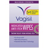 VAGISIL MAXIMUM STRENGTH MEDICATED ANTI-ITCH WIPES, thumbnail image 1 of 4