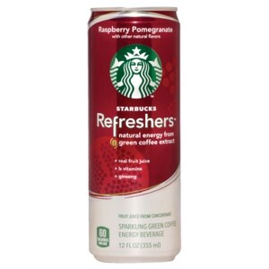 Starbucks Refreshers Sparkling Grn Coffee EnergyDrnk RaspPom