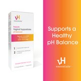 vH essentials Prebiotic pH Balanced Vaginal Suppositories - 15 count Box, thumbnail image 4 of 4