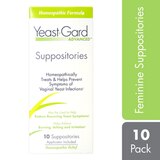 YeastGard Advanced Homeopathic Vaginal Yeast Infection Suppositories - 10 count Box, thumbnail image 1 of 4