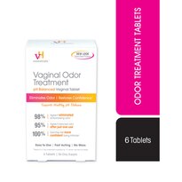 vH essentials Vaginal Odor pH Balanced Treatment Tablets - 6 Tablets With Applicator