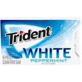 Trident White Sugar Free Gum Dual Tear Pack, Peppermint, thumbnail image 1 of 1