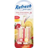 Refresh Your Car Odor Eliminating Dual Scent Vent Stick, Fresh Strawberry & Cool Lemonade, thumbnail image 1 of 2