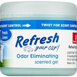 Refresh Your Car! Odor Eliminating Scented Gel Fresh Linen, thumbnail image 1 of 3