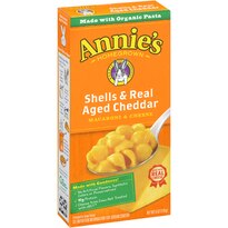 Annie's Homegrown Macoroni & Cheese, Shells & White Cheddar, 6 oz