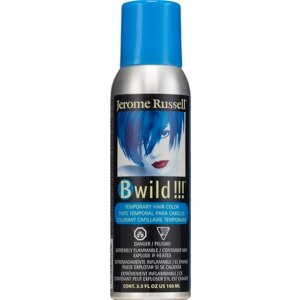 Jerome Russell B Wild!!! Temporary Hair Color Spray, Bengal Blue