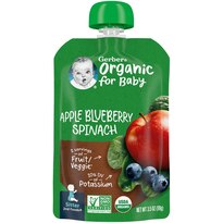 GERBER ORGANIC APP BLUB SPIN POUCH
