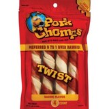 Pork Chomps Dog Treat, Bacon Flavor, 4CT, thumbnail image 1 of 1