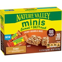 Nature Valley Sweet and Salty Mini Peanut Granola Bars, 10 ct