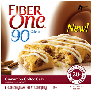 Fiber One 90 Calorie, Cinnamon Coffee Cake