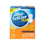 Alka-Seltzer Plus Severe Cold and Flu Effervescent Tablets Citrus, 20CT, thumbnail image 1 of 4