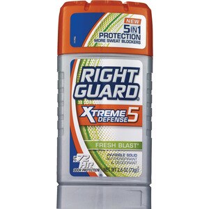 Right Guard Total Defense 5 Power Stripe Antiperspirant & Deodorant Invisible Solid Fresh Blast