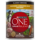 Purina ONE SmartBlend Natural Pate Wet Dog Food, Chicken & Brown Rice Entrée, 13 OZ, thumbnail image 1 of 1