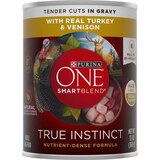 Purina ONE Natural High Protein Gravy Wet Dog, True Instinct Real Turkey & Venison, 13 OZ, thumbnail image 1 of 1