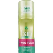 Ban Unscented Roll-On Deodorant Twin pack, 7 OZ