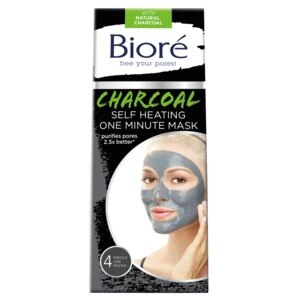 Biore Self Heating One Minute Mask, 4CT
