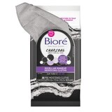 Biore Charcoal Micellar Makeup Removing Cloths, 25CT, thumbnail image 1 of 1