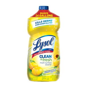 Lysol Clean and Fresh Multi-Surface Cleaner Lemon Sunflower Scent, 28 OZ