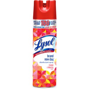 Lysol Brand New Day Disinfectant Spray, Mango & Hibiscus, 19 OZ