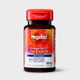MegaRed Advanced 4-In-1 Extra Strength Omega-3 Fish Oil and Krill Oil Softgels, 40CT, thumbnail image 1 of 1