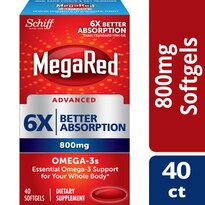 Schiff Megared Advanced Triple Absorption Softgels, 40CT