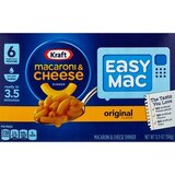 Kraft Easy Mac Microwaveable Snack Packets Original, thumbnail image 1 of 1