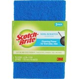 Scotch-Brite Non-Scratch Scour Pads, 3 Pack, thumbnail image 1 of 2