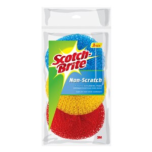 Scotch-Brite Non-Scratch Scrubbing Pads, 3 CT