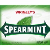 Wrigley's Spearmint Gum, Single Pack, thumbnail image 1 of 1