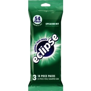 Eclipse Sugarfree Gum, 3/Pack