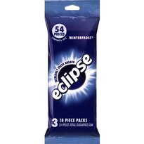 Eclipse Sugarfree Gum, 3/Pack