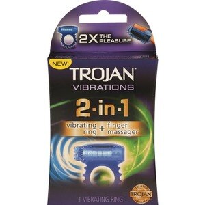 Trojan 2-in-1 Ring and Finger Massager