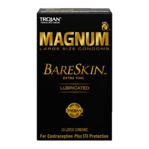 Trojan Magnum BareSkin Large Latex Condoms Lubricated