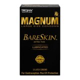 Trojan Magnum BareSkin Large Latex Condoms Lubricated, thumbnail image 1 of 3