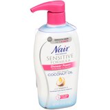 Nair Hair Remover Sensitive Formula Shower Power with Coconut Oil and Vitamin E, 12.6oz, thumbnail image 2 of 2