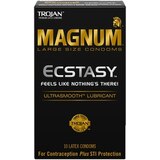 Trojan Magnum Ecstasy UltraSmooth Premium Latex Condoms, 10 CT, thumbnail image 1 of 2