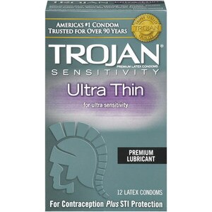 Trojan Ultra Thin Condoms Lubricated Latex