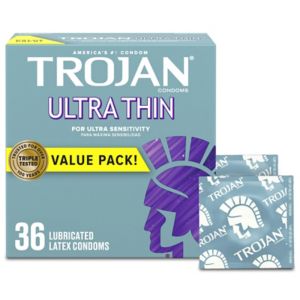 Trojan Ultra Thin Latex Condoms Lubricated