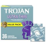 Trojan Ultra Thin Latex Condoms Lubricated, thumbnail image 1 of 2