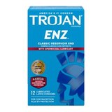 Trojan-Enz Condoms Lubricated Latex, 12 CT, thumbnail image 1 of 2