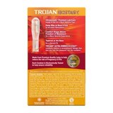 Trojan Ecstasy Ultra Ribbed Latex Condoms Lubricated, thumbnail image 2 of 2