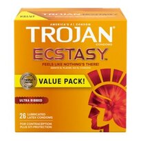 Trojan Stimulations Ecstasy Ultrasmooth Lubricant Condoms