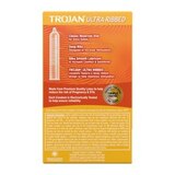 Trojan Condoms Ultra Ribbed Lubricated Latex, 12 CT, thumbnail image 2 of 2