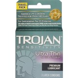 Trojan Ultra Thin Condoms, 3CT, thumbnail image 1 of 1