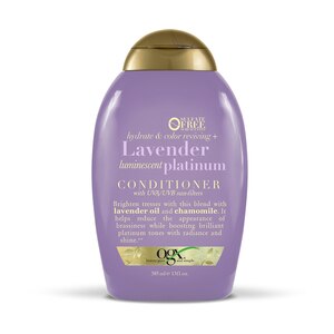 OGX Hydrate & Color Reviving + Lavender Luminescent Platinum Conditioner, 13 OZ