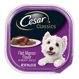 Cesar Canine Cuisine Filet Mignon Flavor Dog Food Trays, 3.5 OZ, thumbnail image 1 of 4