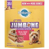 Pedigree Jumbone Dog Treats With Meaty Center Minis 35CT, thumbnail image 1 of 4