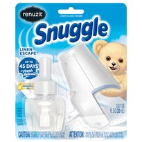 Renuzit Snuggle Scented Oil Refill Air Freshener and Plugin Warmer, Linen Escape